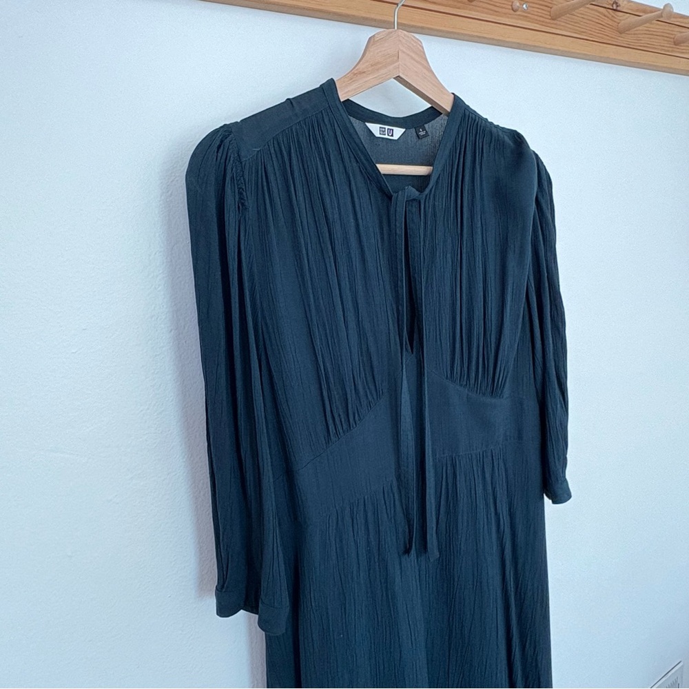 Uniqlo Dark Teal Midi Dress M